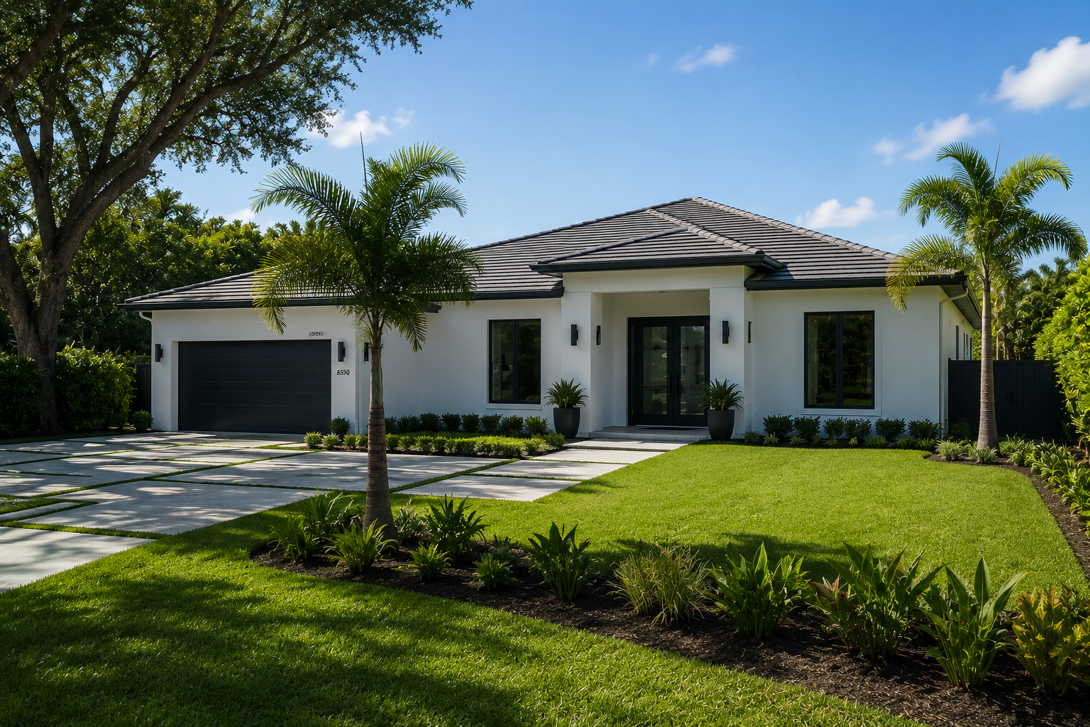 Luxury modern villa exterior architecture Miami Pinecrest